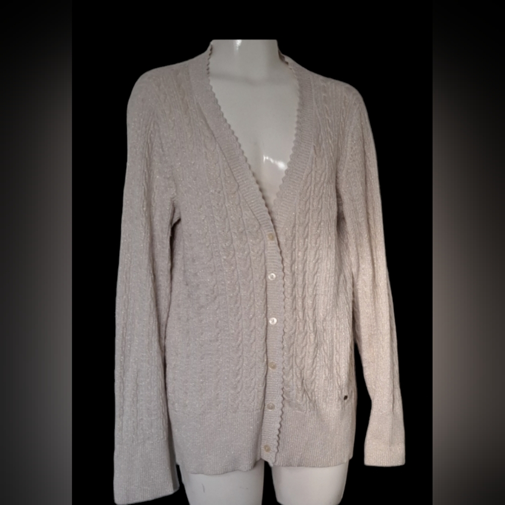 Beautiful Eddie Bauer Beige Sweater